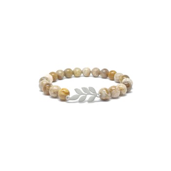 Korall-Leaf ásvány karkötő 